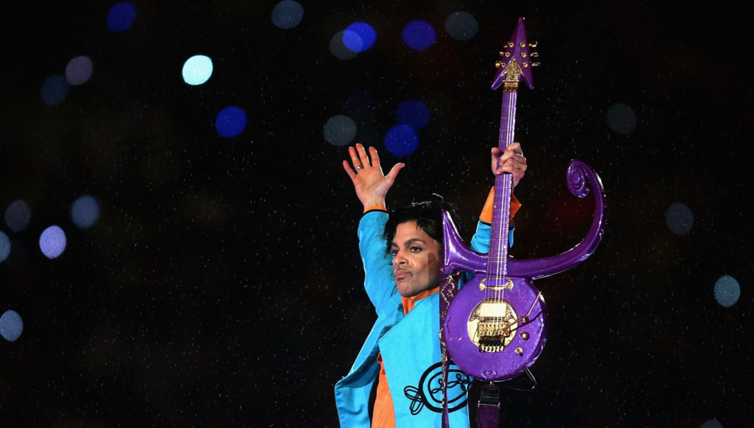 purple guitar